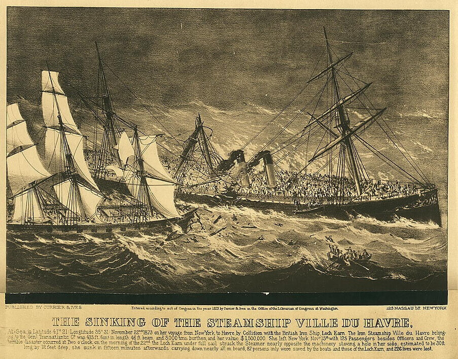 SS Ville du Havre Sinking